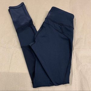 Calia Textured Material and Mesh Cut Out Leggings